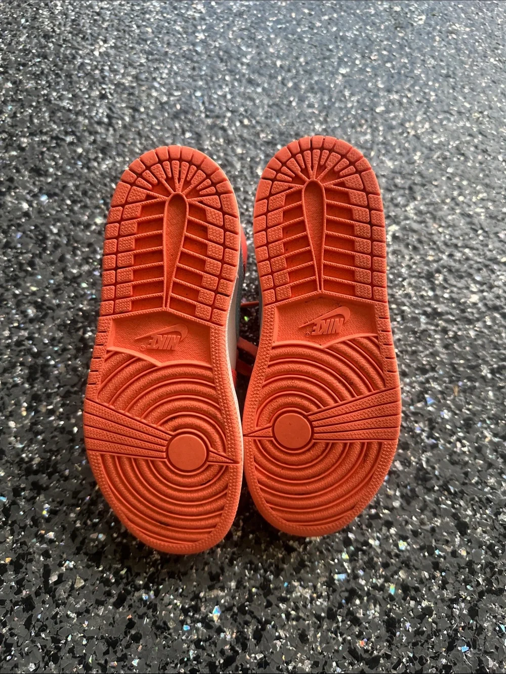 Kids Coral and White High-Top Sneakers Nike Jordans